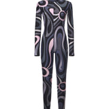Jumpsuit in lycra con stampa Marmo 5UJI40 5U765002 PUCCI 