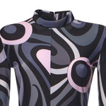 Jumpsuit in lycra con stampa Marmo 5UJI40 5U765002 PUCCI 