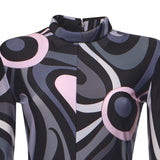 Jumpsuit in lycra con stampa Marmo 5UJI40 5U765002 PUCCI 