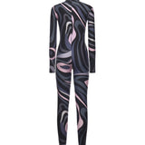 Jumpsuit in lycra con stampa Marmo 5UJI40 5U765002 PUCCI 