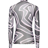T-shirt in tulle con stampa Marmo 5UJM15 5U749047 PUCCI 