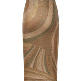 Gonna midi in jersey lamé con stampa Iride 5UJV11 5U867993 PUCCI 