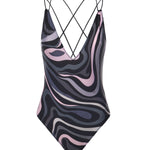 Costume da bagno con stampa Marmo<BR/> 5UMC01 5U775068 PUCCI 