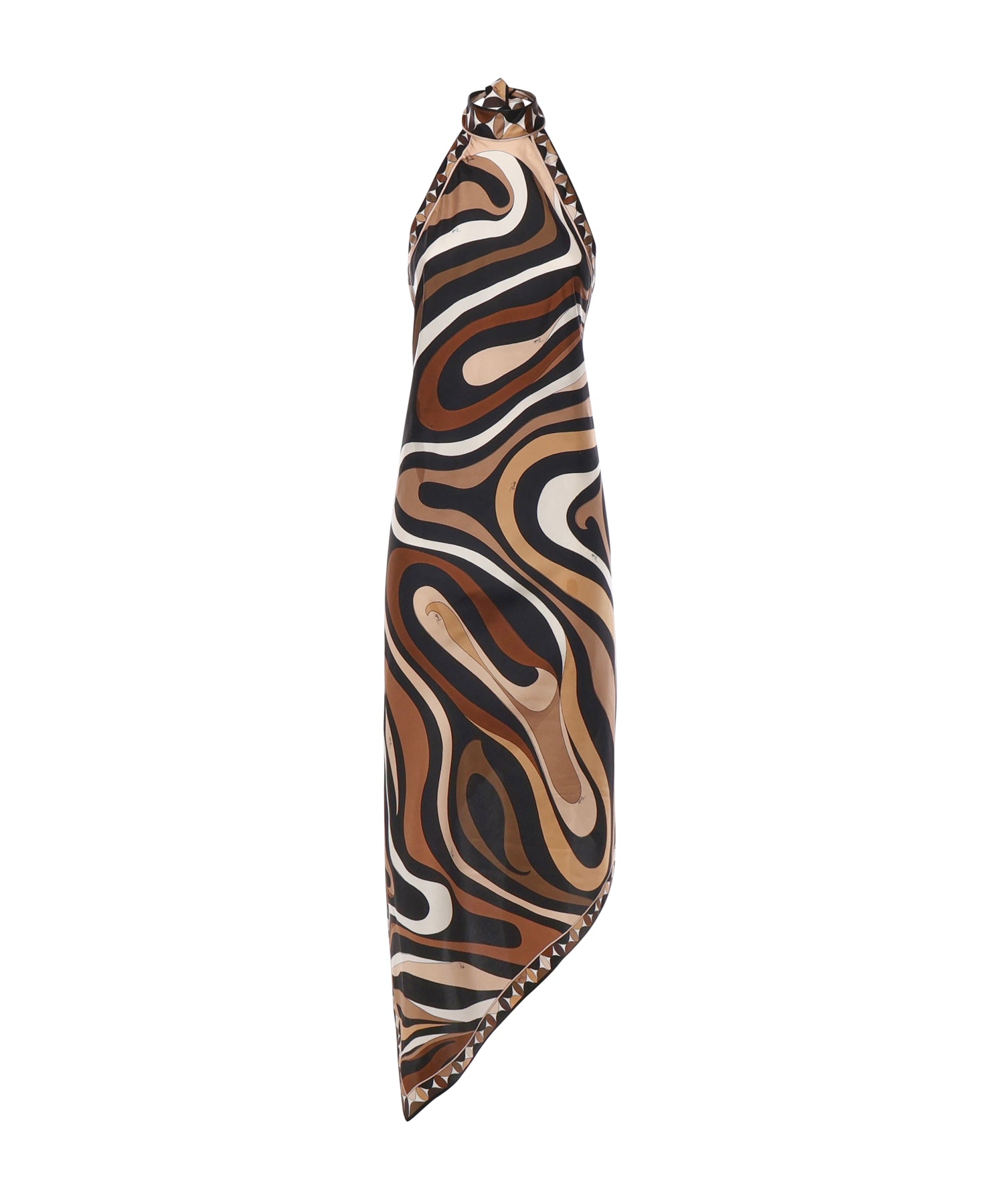 Abito lungo con stampa Marmo 5URH05 5U870004 PUCCI 