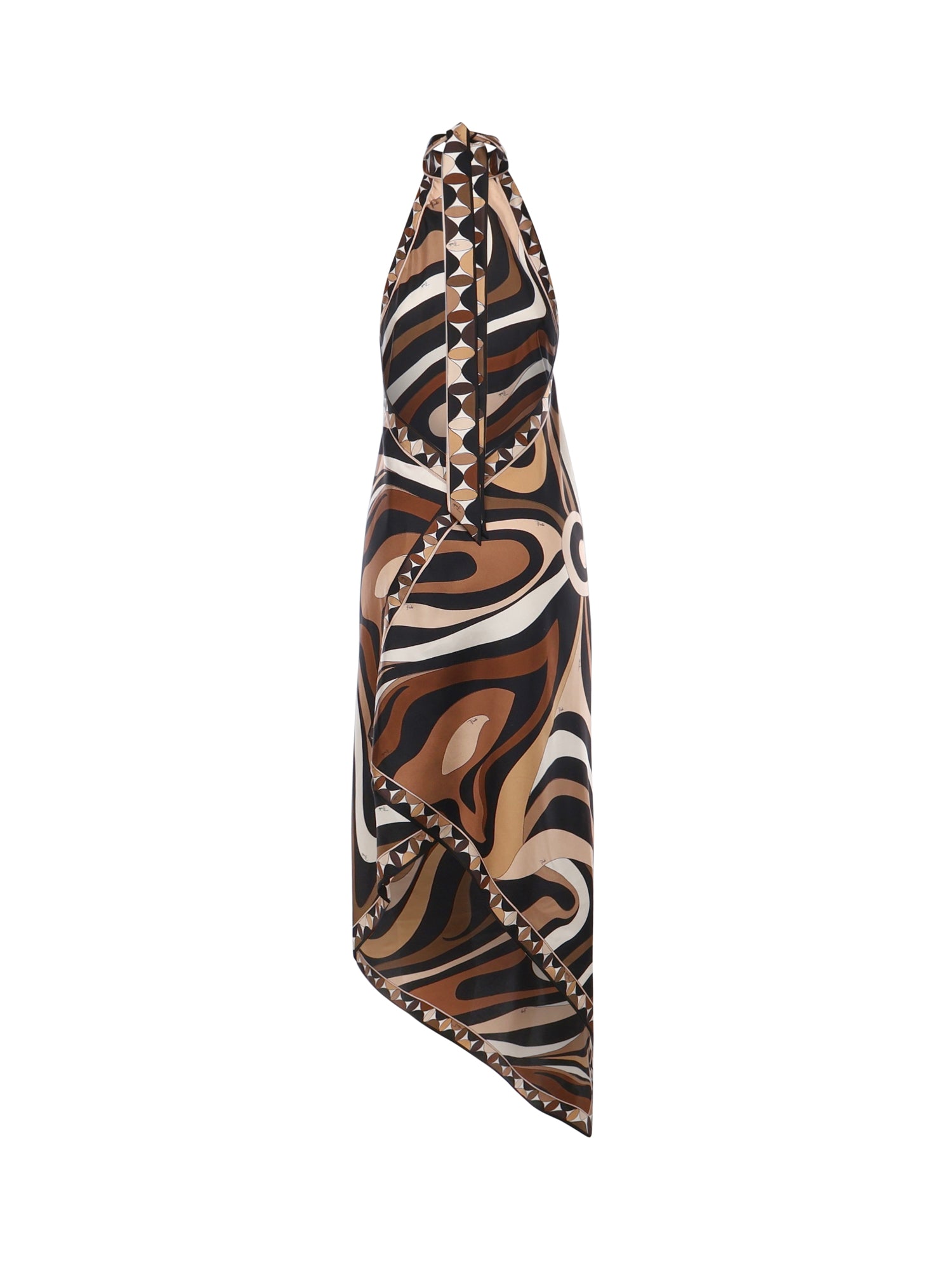 Abito lungo con stampa Marmo 5URH05 5U870004 PUCCI 