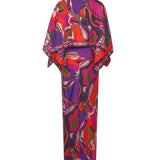 Abito lungo con stampa Orchidee 5URI30 5U731017 PUCCI 