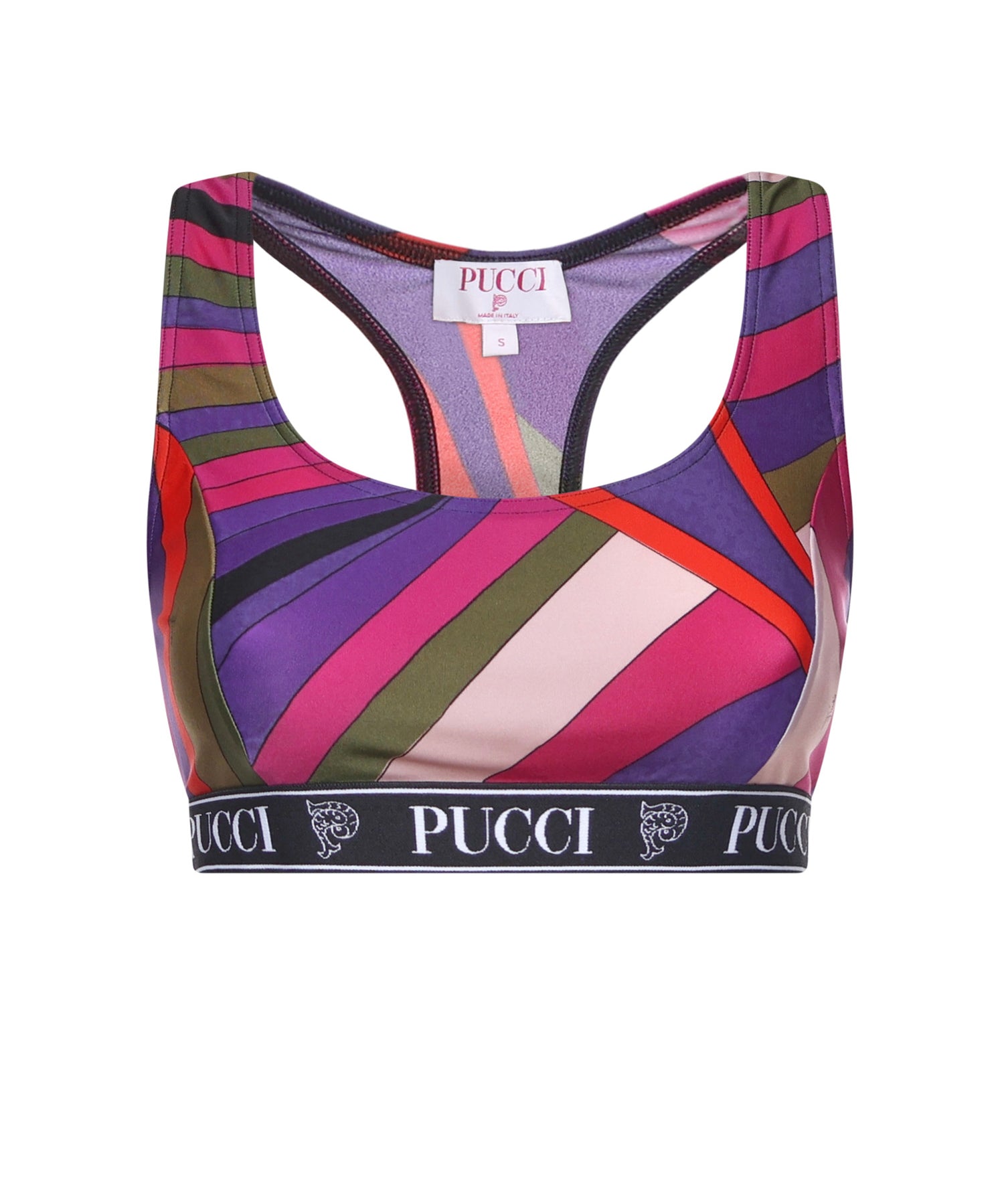 Top in lycra con stampa Iride 5UTP56 5U755011 PUCCI 