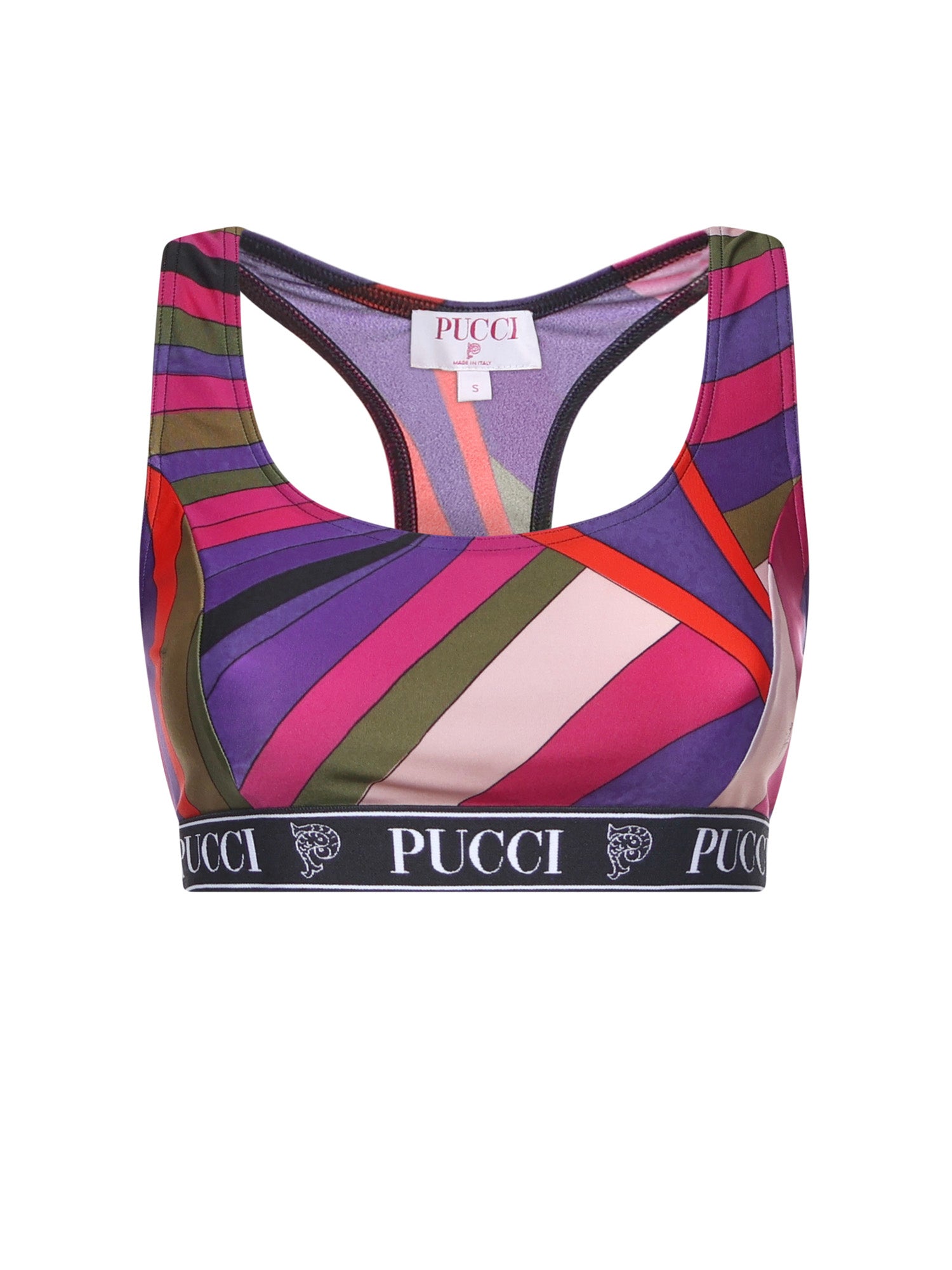 Top in lycra con stampa Iride 5UTP56 5U755011 PUCCI 