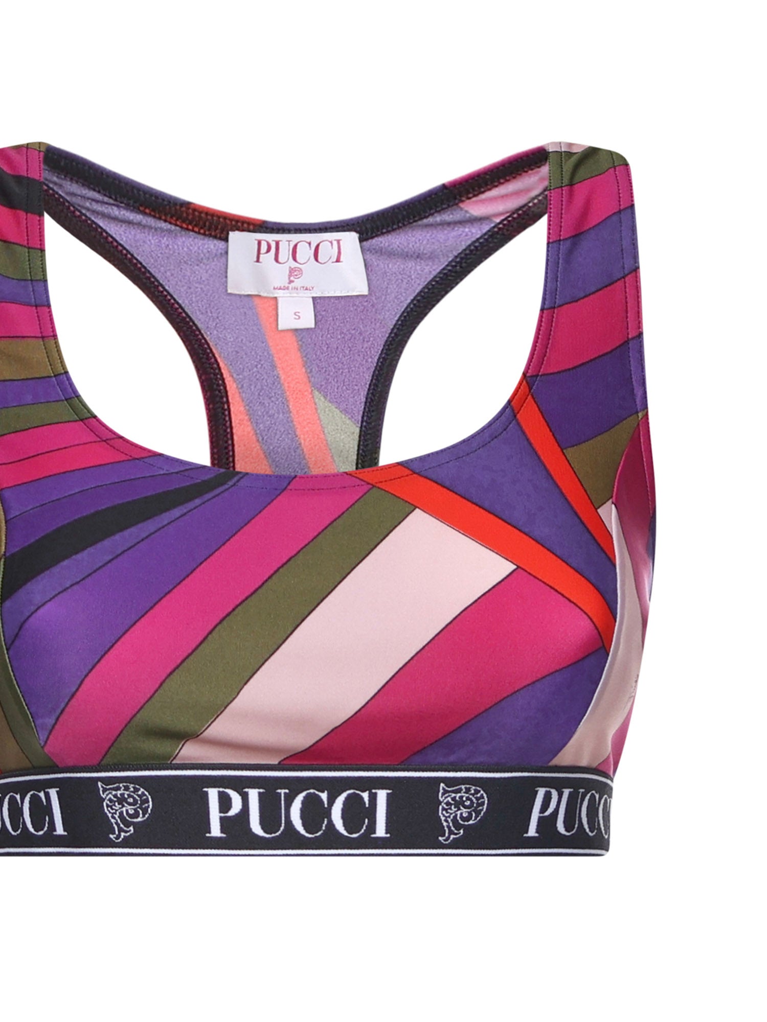Top in lycra con stampa Iride 5UTP56 5U755011 PUCCI 