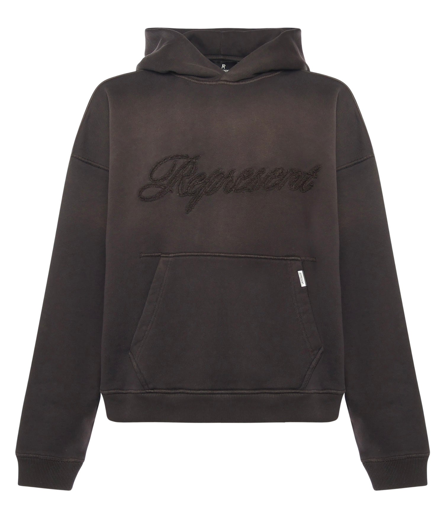 Felpa con cappuccio nera vintage<BR/> MLM100160 17 REPRESENT 