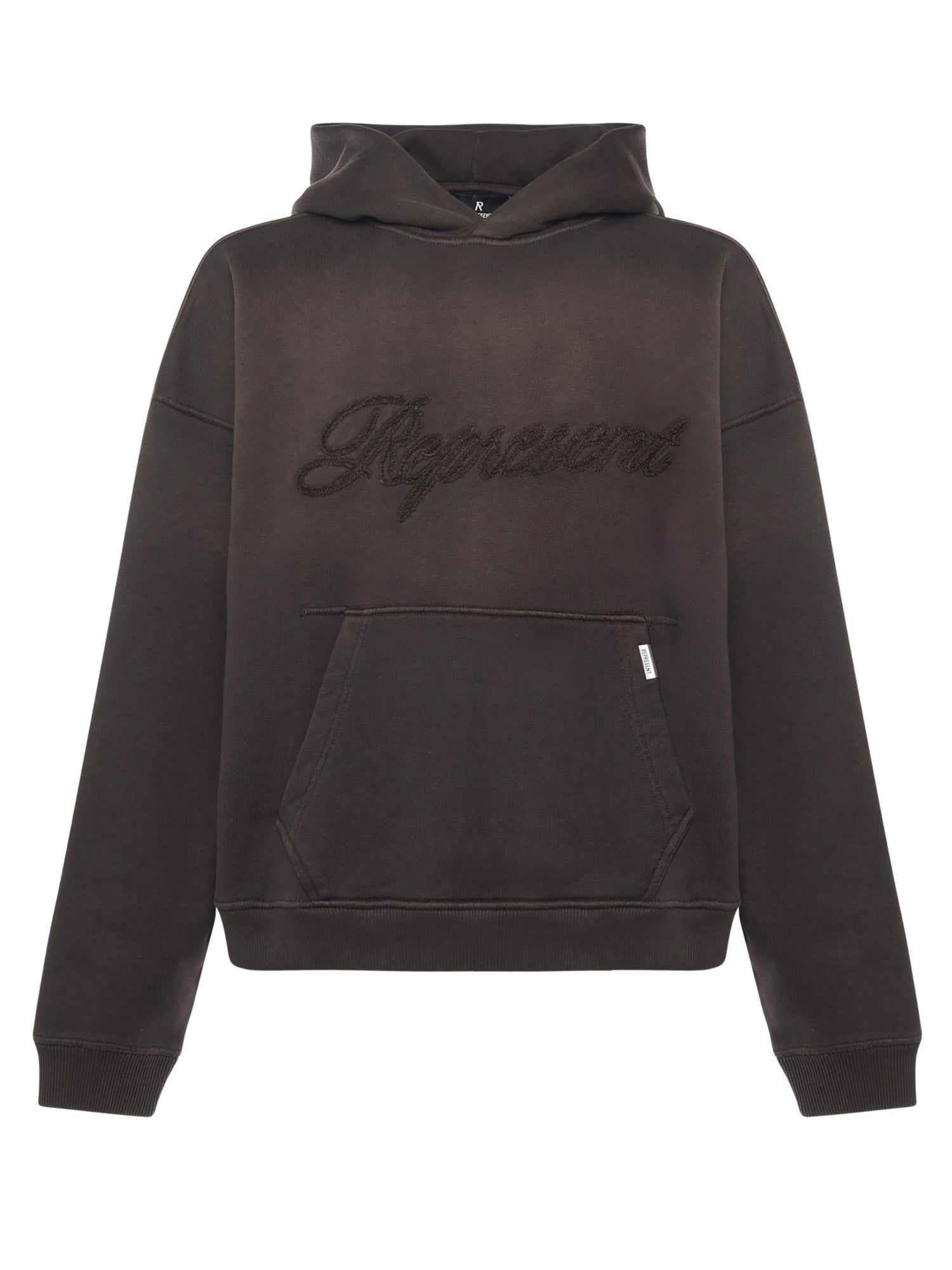 Felpa con cappuccio nera vintage<BR/> MLM100160 17 REPRESENT 