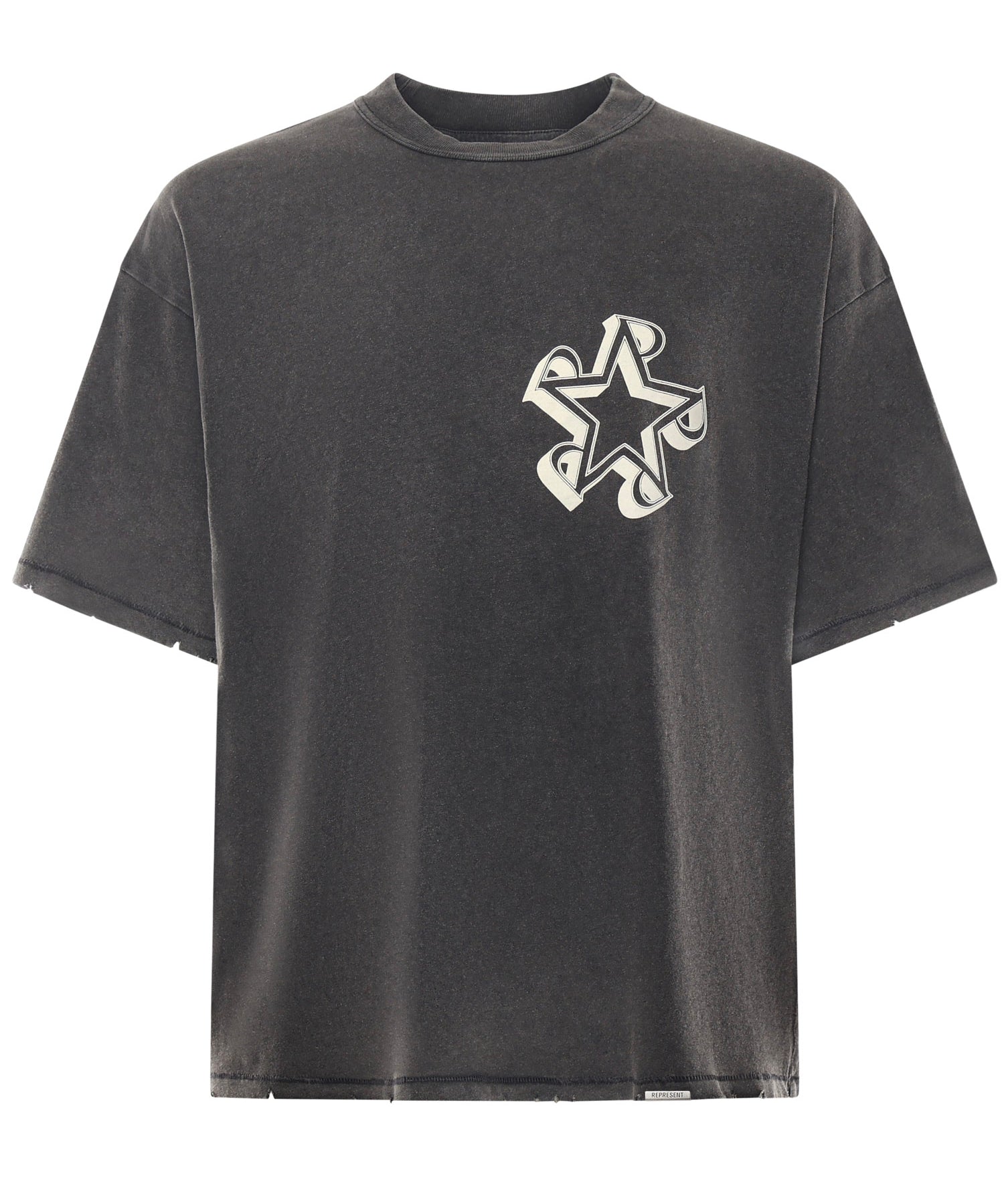 T-shirt "Initial Star" in jersey di cotone MLM100172 47 REPRESENT 