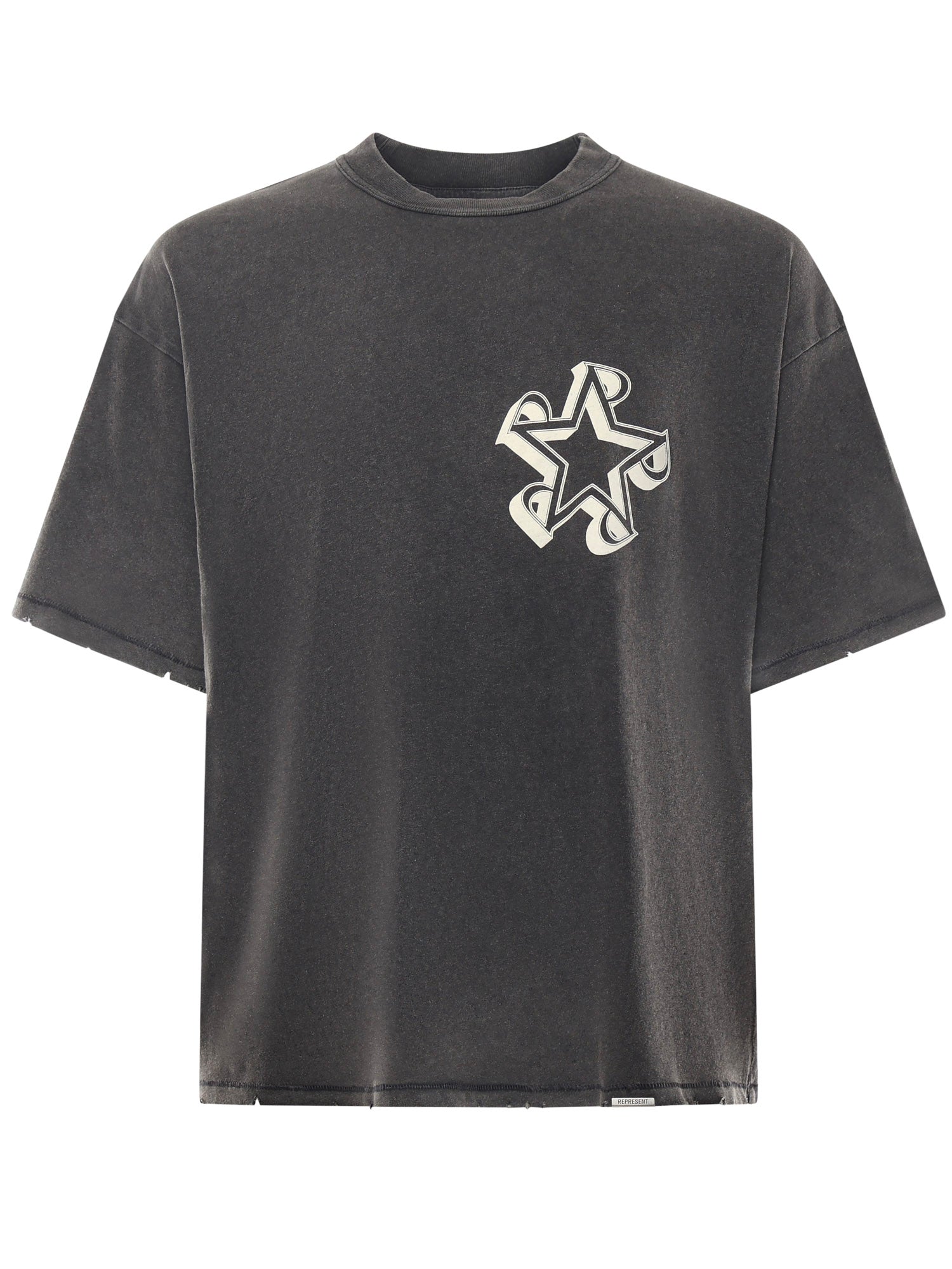 T-shirt "Initial Star" in jersey di cotone MLM100172 47 REPRESENT 