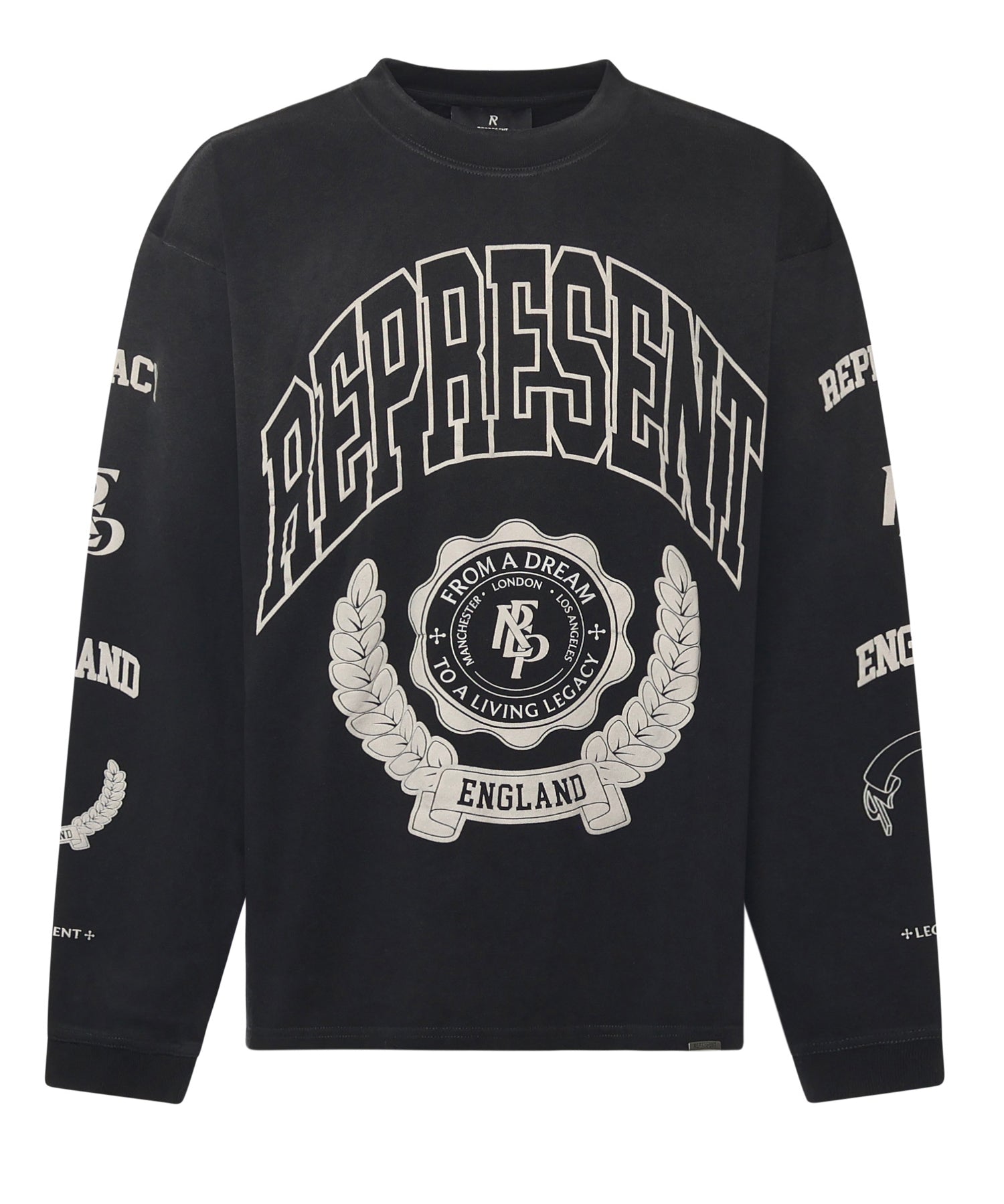 Felpa in cotone con effetto distressed MLM100371 04 REPRESENT 