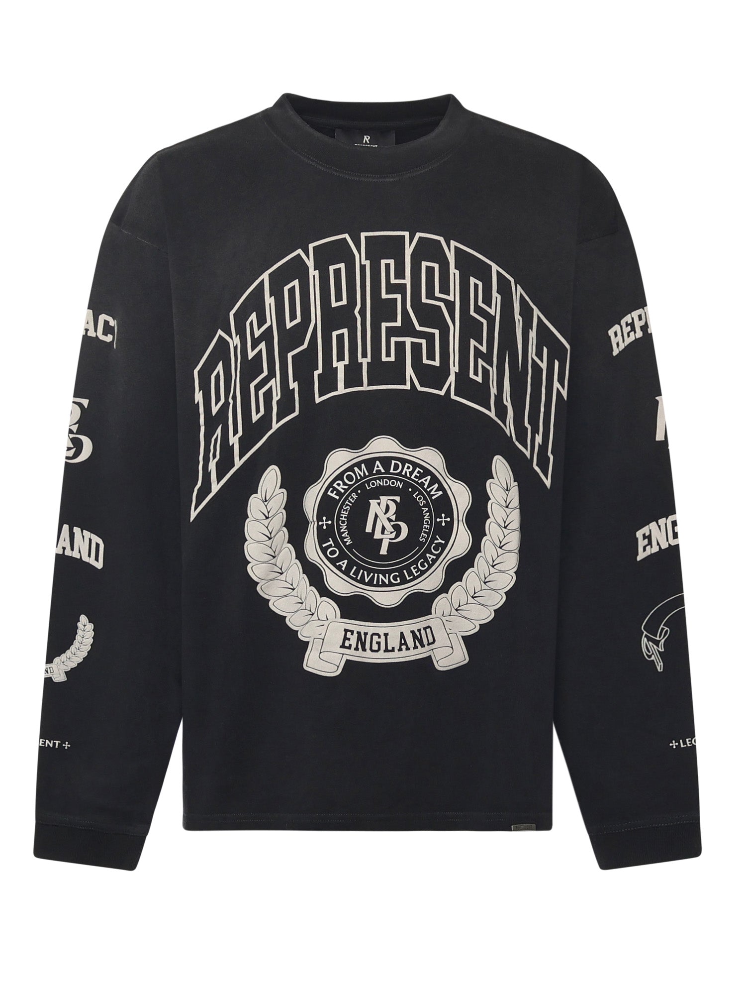 Felpa in cotone con effetto distressed MLM100371 04 REPRESENT 