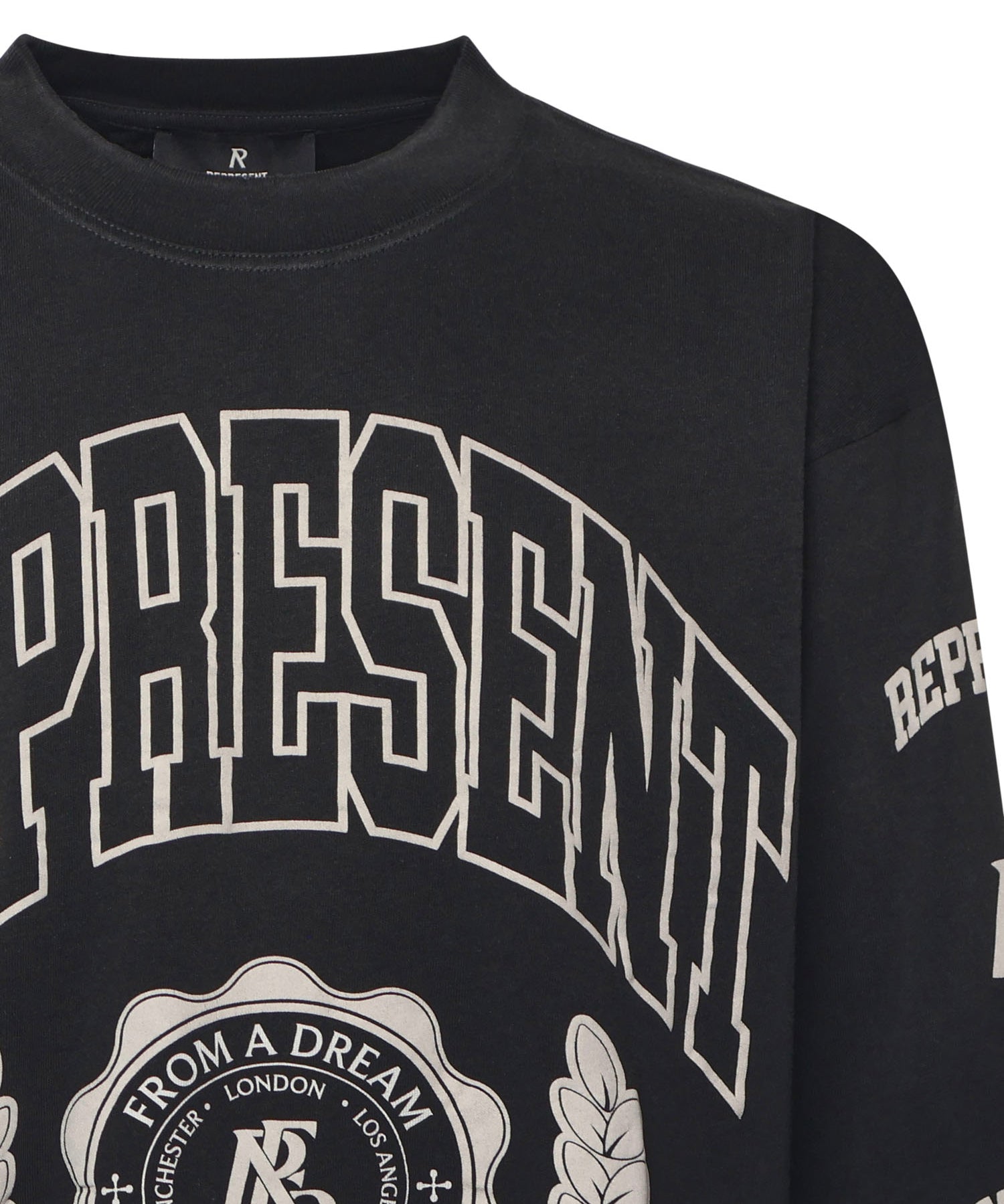Felpa in cotone con effetto distressed MLM100371 04 REPRESENT 