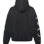 Felpa in cotone con cappuccio con effetto distressed MLM100372 04 REPRESENT 