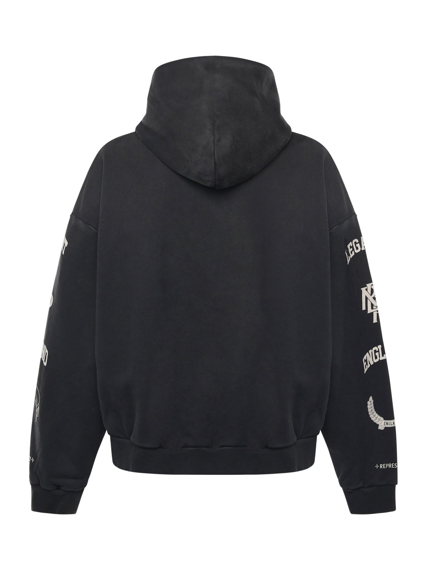 Felpa in cotone con cappuccio con effetto distressed MLM100372 04 REPRESENT 