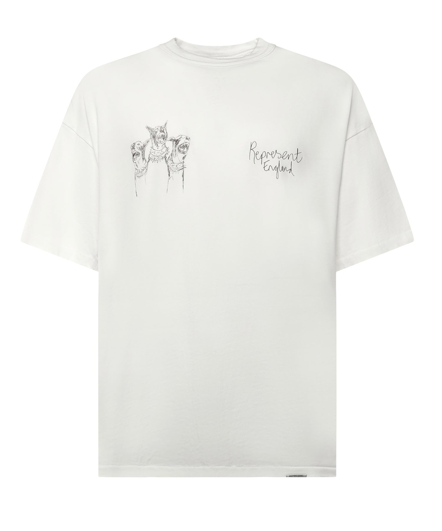 T-shirt "Hand Drawn Thoroughbred" in cotone MLM100383 72 REPRESENT 