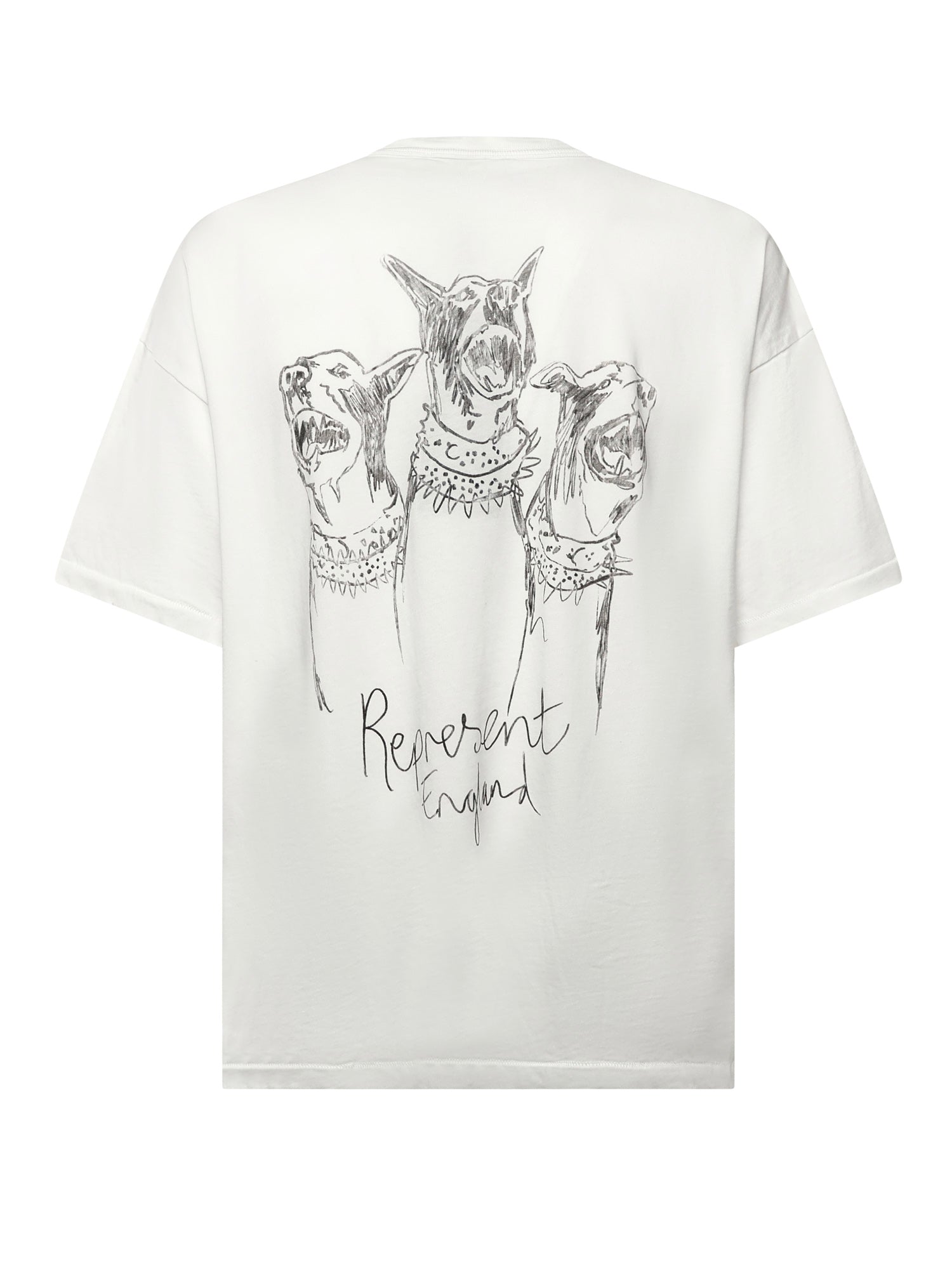 T-shirt "Hand Drawn Thoroughbred" in cotone MLM100383 72 REPRESENT 