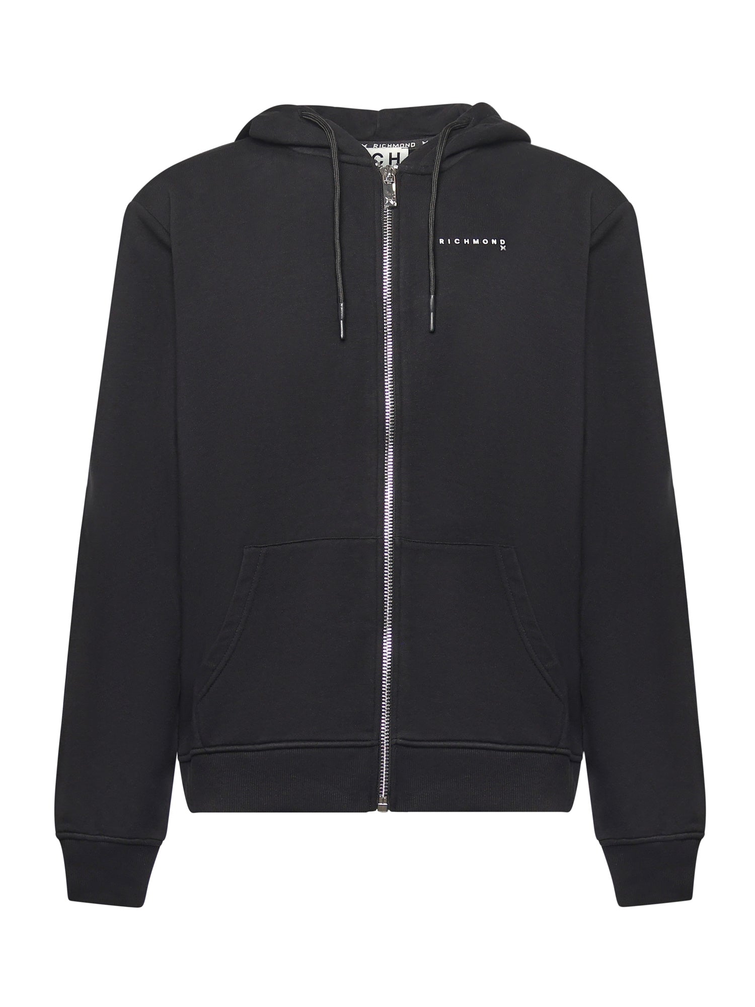 Felpa con zip e logo UMA25008FE BLACK RICHMOND X 