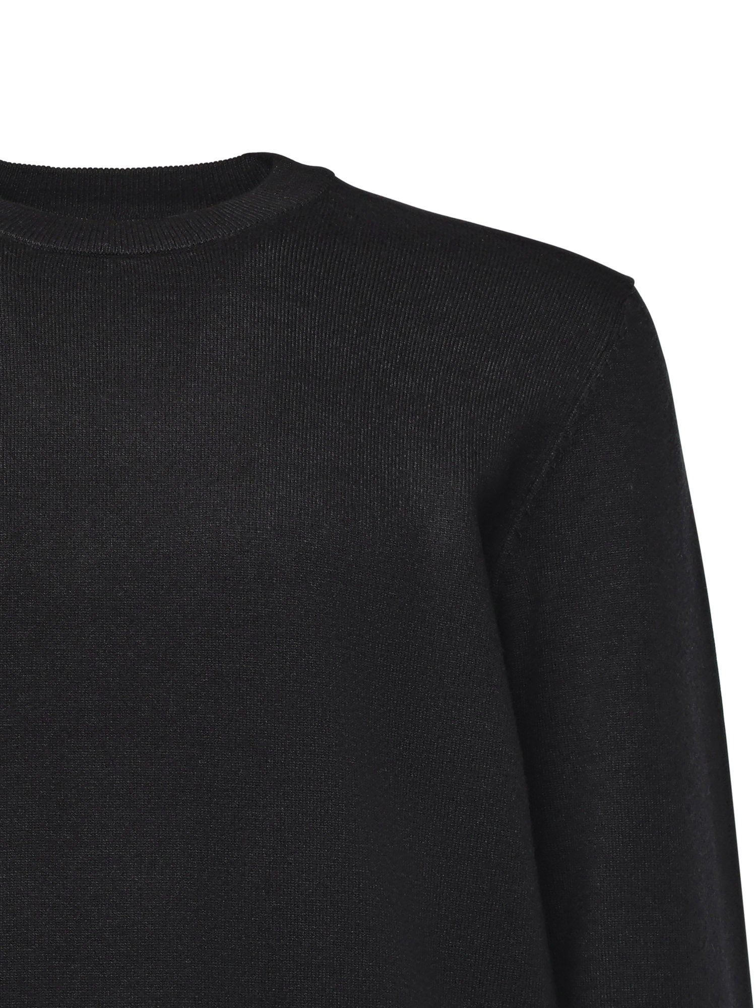 Maglione in misto viscosa con logo UMA25035MA BLACK RICHMOND X 