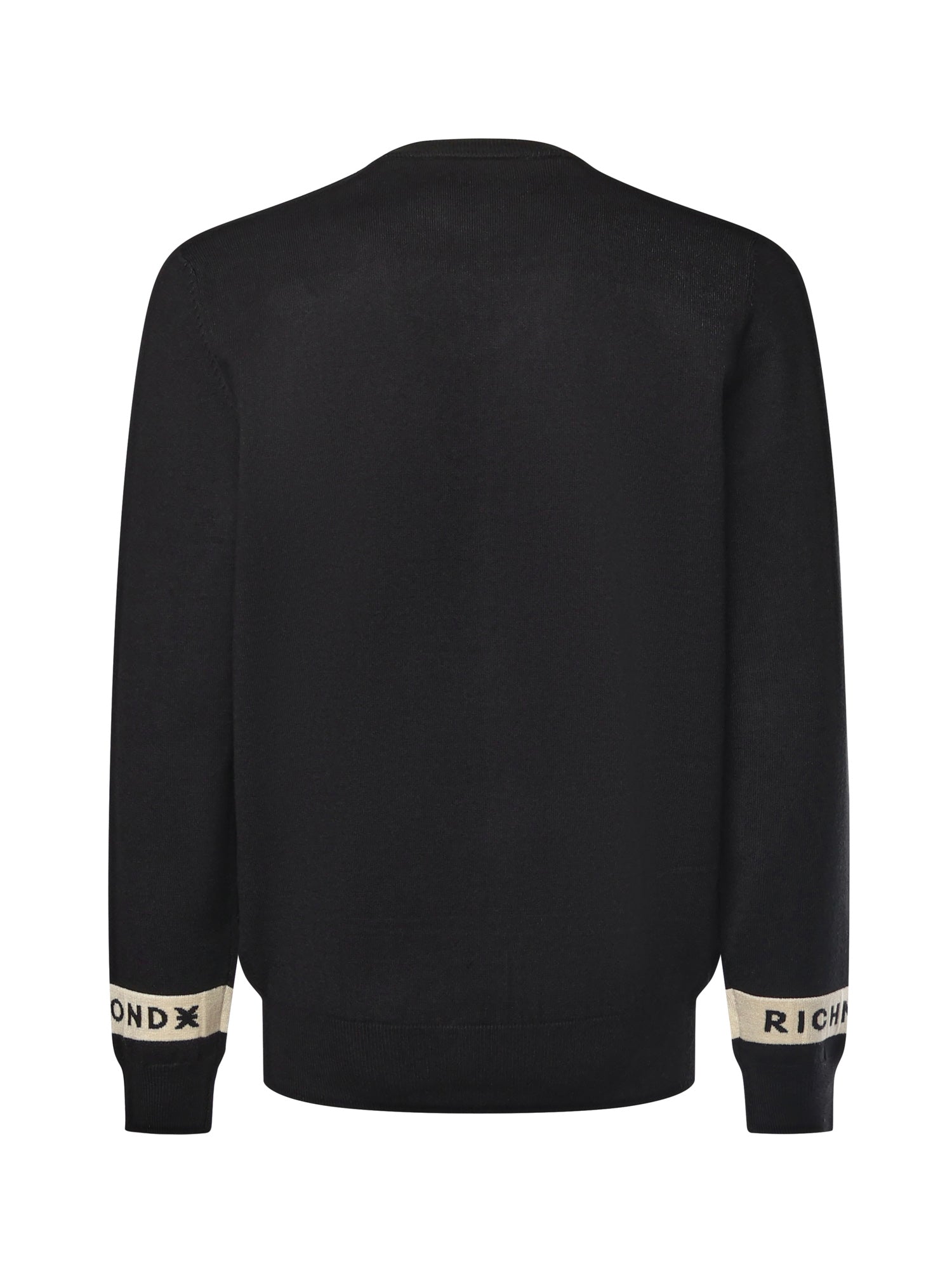 Maglione in misto viscosa con logo UMA25035MA BLACK RICHMOND X 