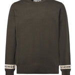 Maglione in misto viscosa con logo<BR/> UMA25035MA DEEP FOREST RICHMOND X 