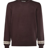Maglione in misto viscosa con logo<BR/> UMA25035MA MULCH RICHMOND X 