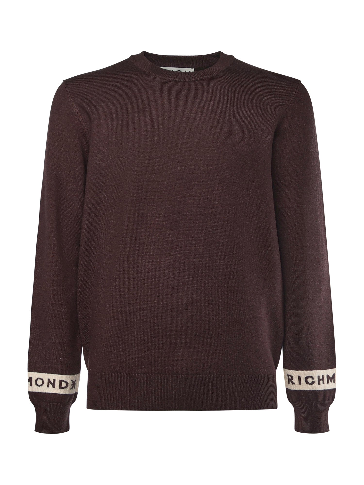 Maglione in misto viscosa con logo<BR/> UMA25035MA MULCH RICHMOND X 