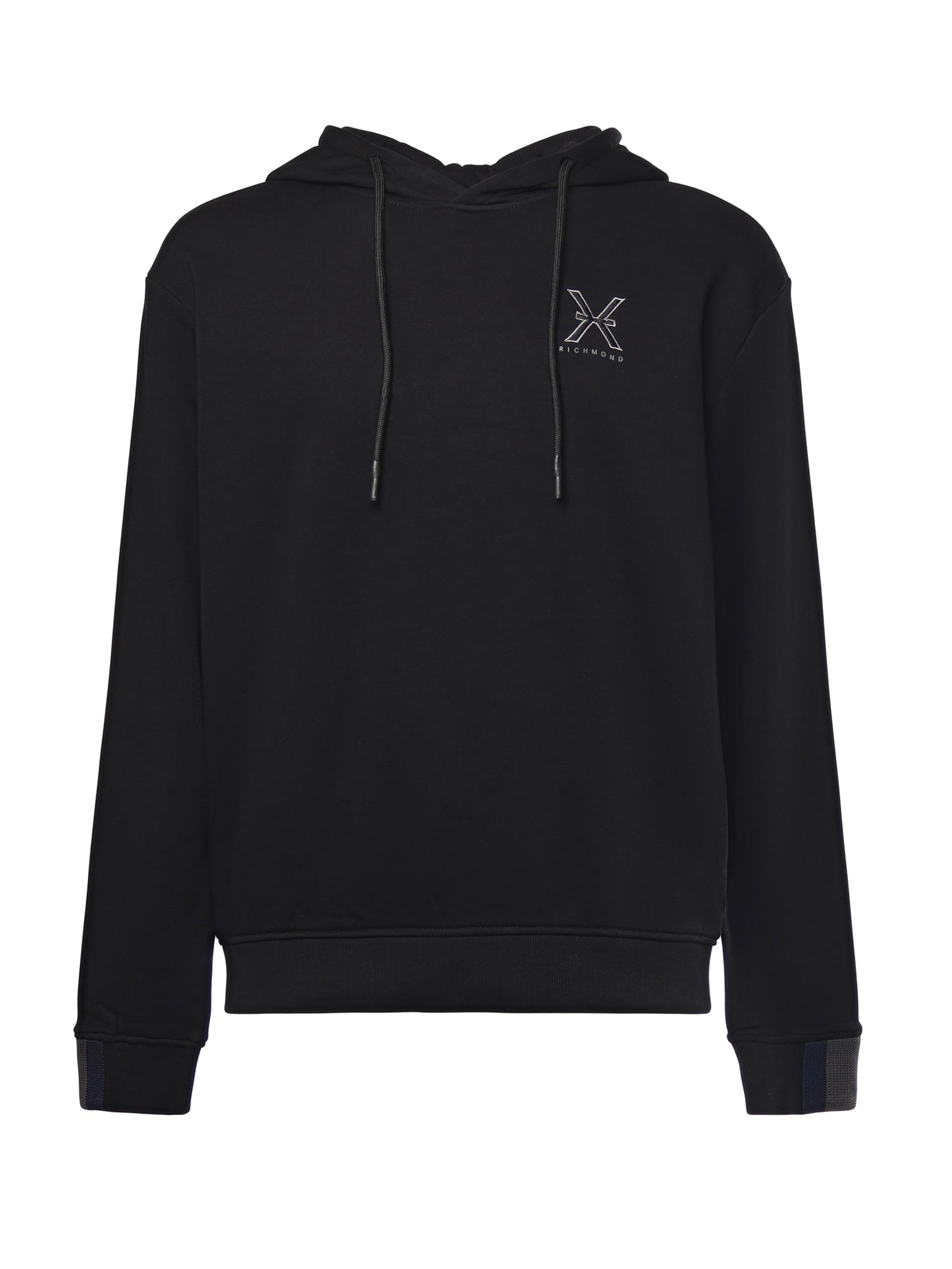 Felpa in misto cotone con logo UMA25040FE BLACK RICHMOND X 