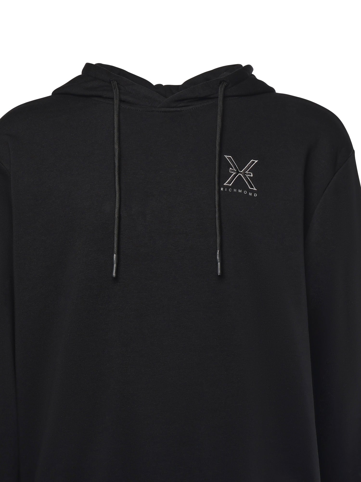 Felpa in misto cotone con logo UMA25040FE BLACK RICHMOND X 