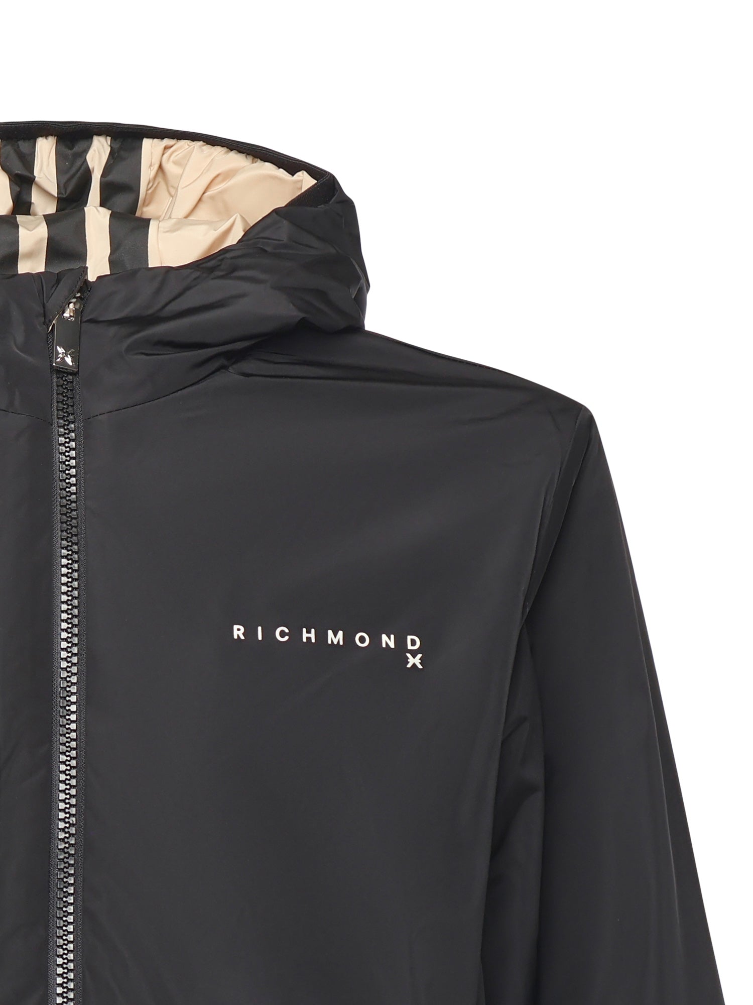 Giubbotto Samari reversibile in nylon UMA25044GB IRISH CREAM RICHMOND X 
