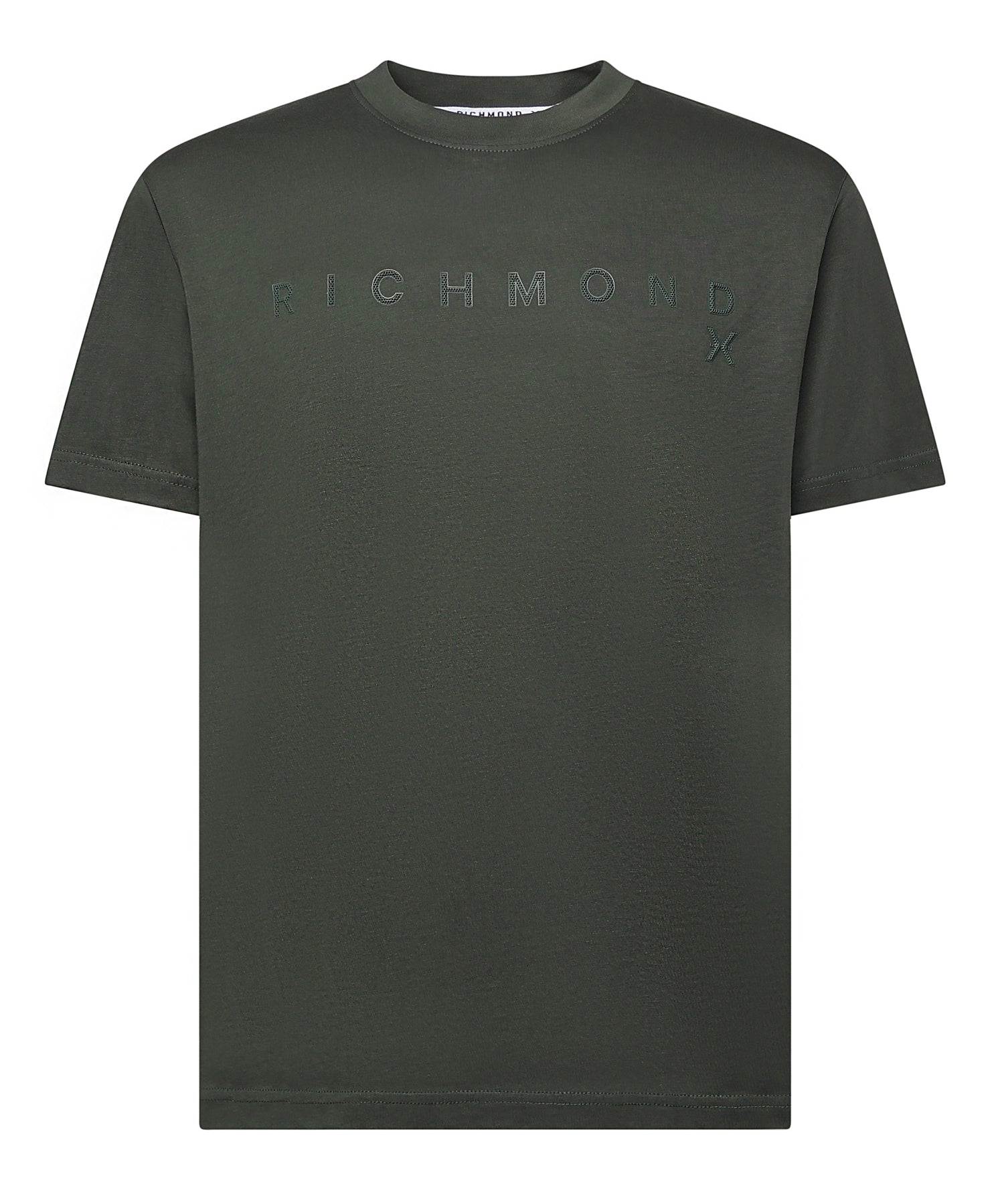 T-shirt Patum in cotone<BR/> UMA25046TS DEEP FOREST RICHMOND X 
