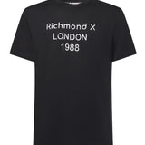 T-shirt con stampa in cotone UMA25169TS BLACK RICHMOND X 