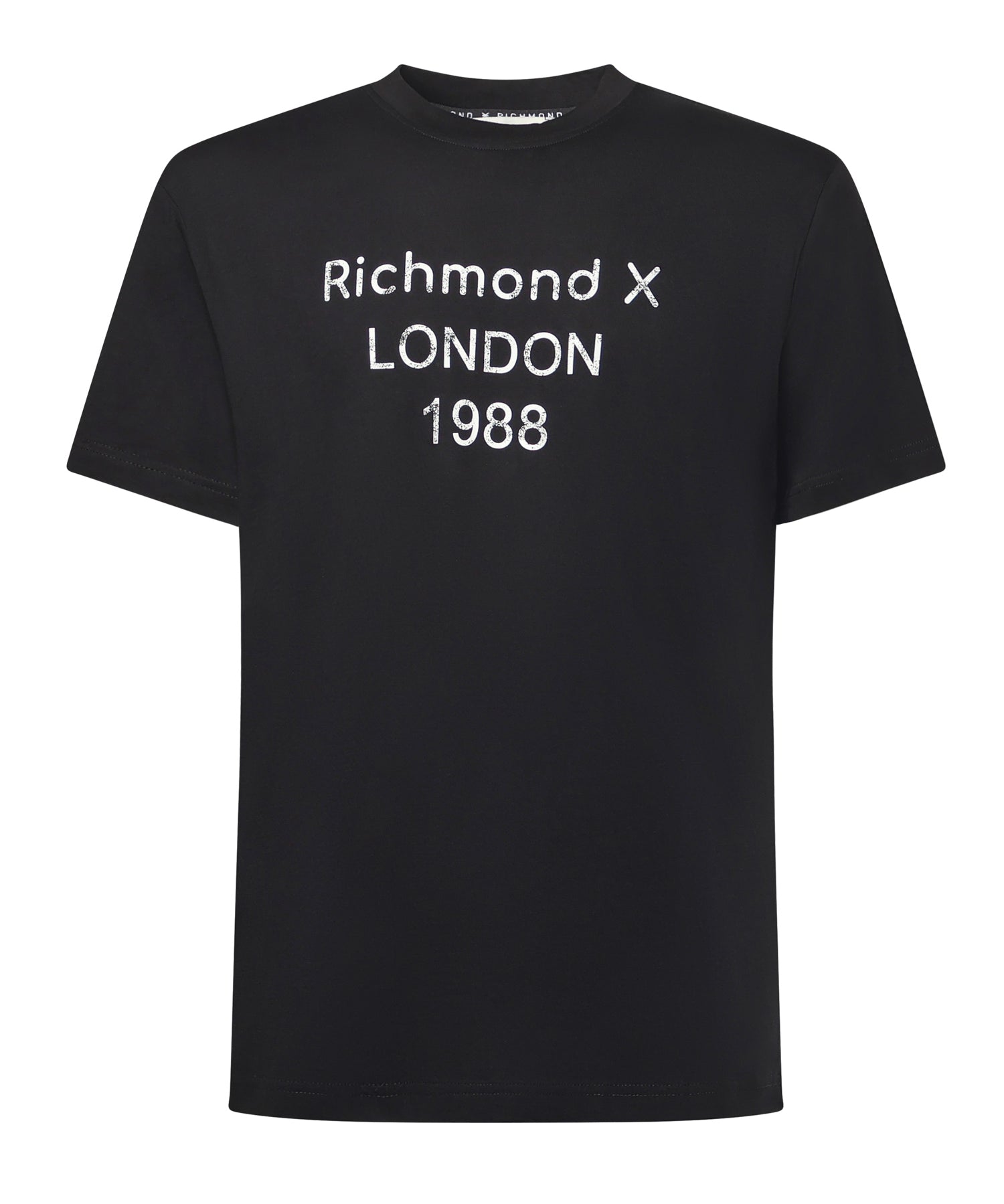 T-shirt con stampa in cotone UMA25169TS BLACK RICHMOND X 