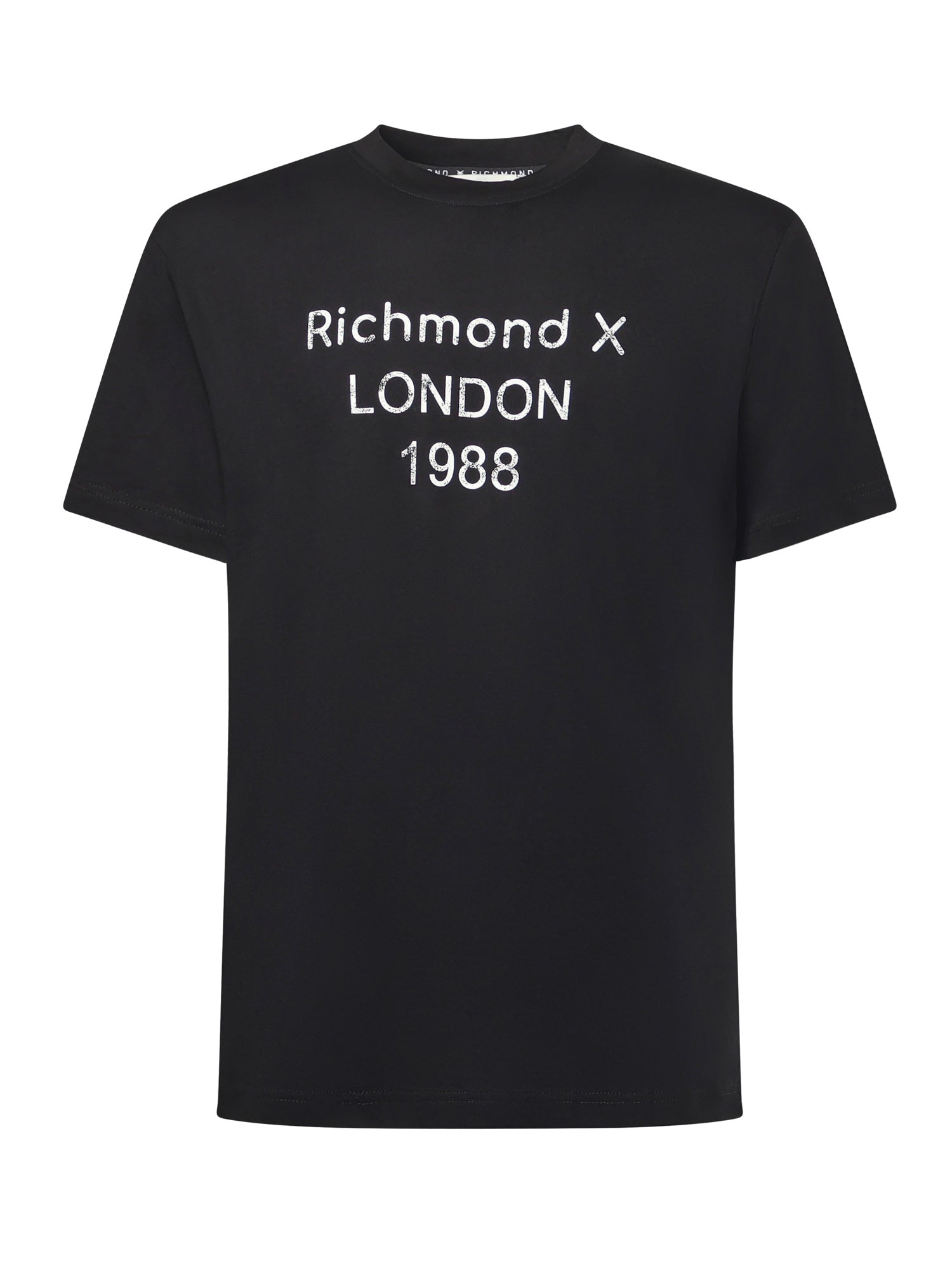 T-shirt con stampa in cotone UMA25169TS BLACK RICHMOND X 