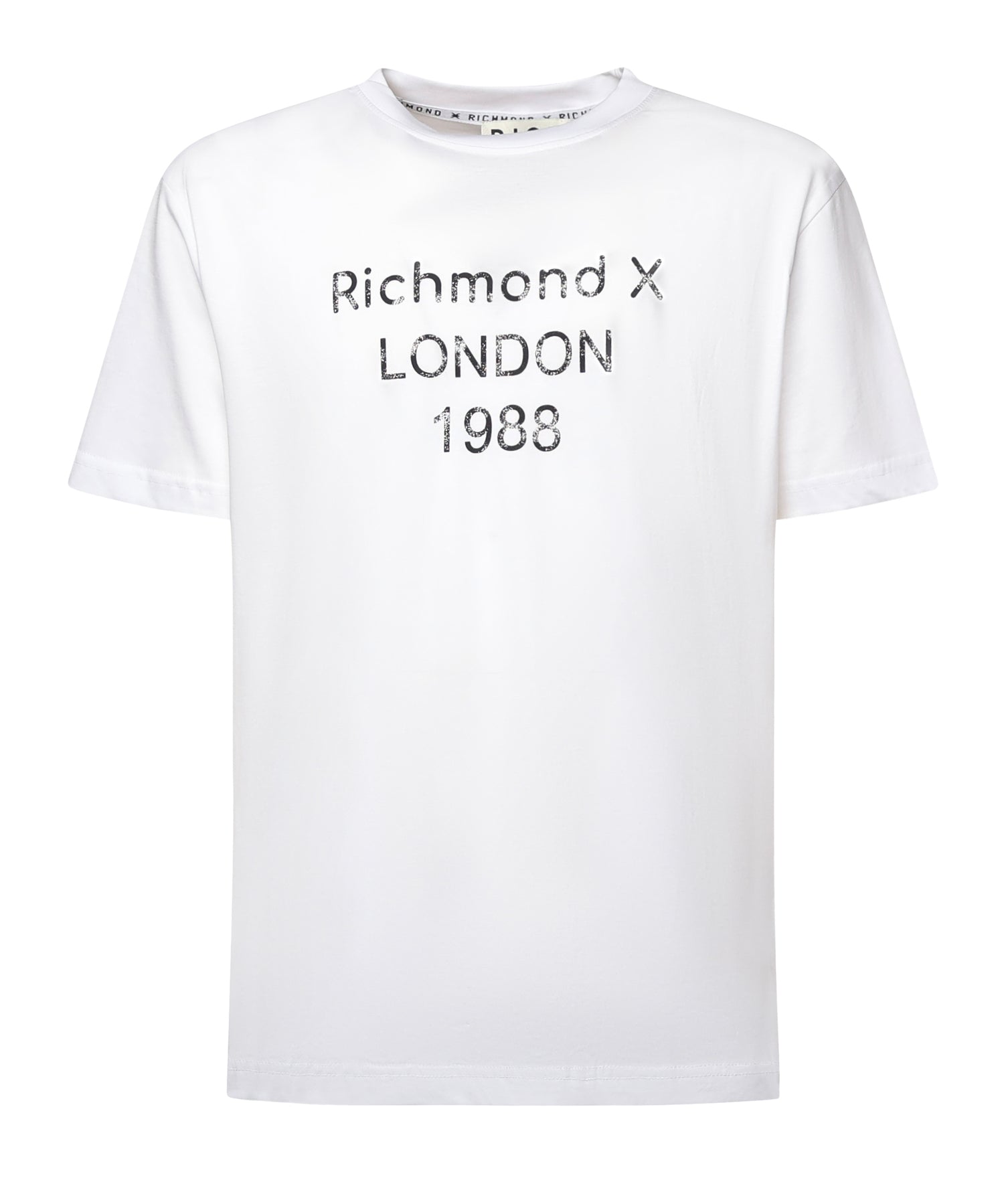 T-shirt con stampa in cotone<BR/> UMA25169TS WHITE RICHMOND X 