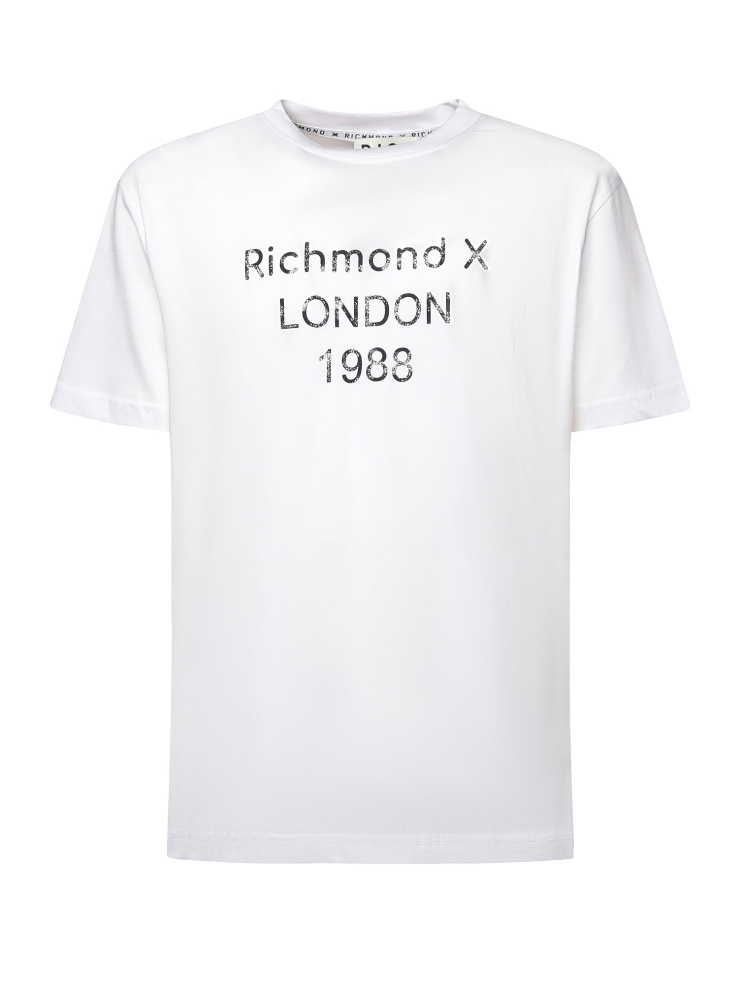 T-shirt con stampa in cotone<BR/> UMA25169TS WHITE RICHMOND X 