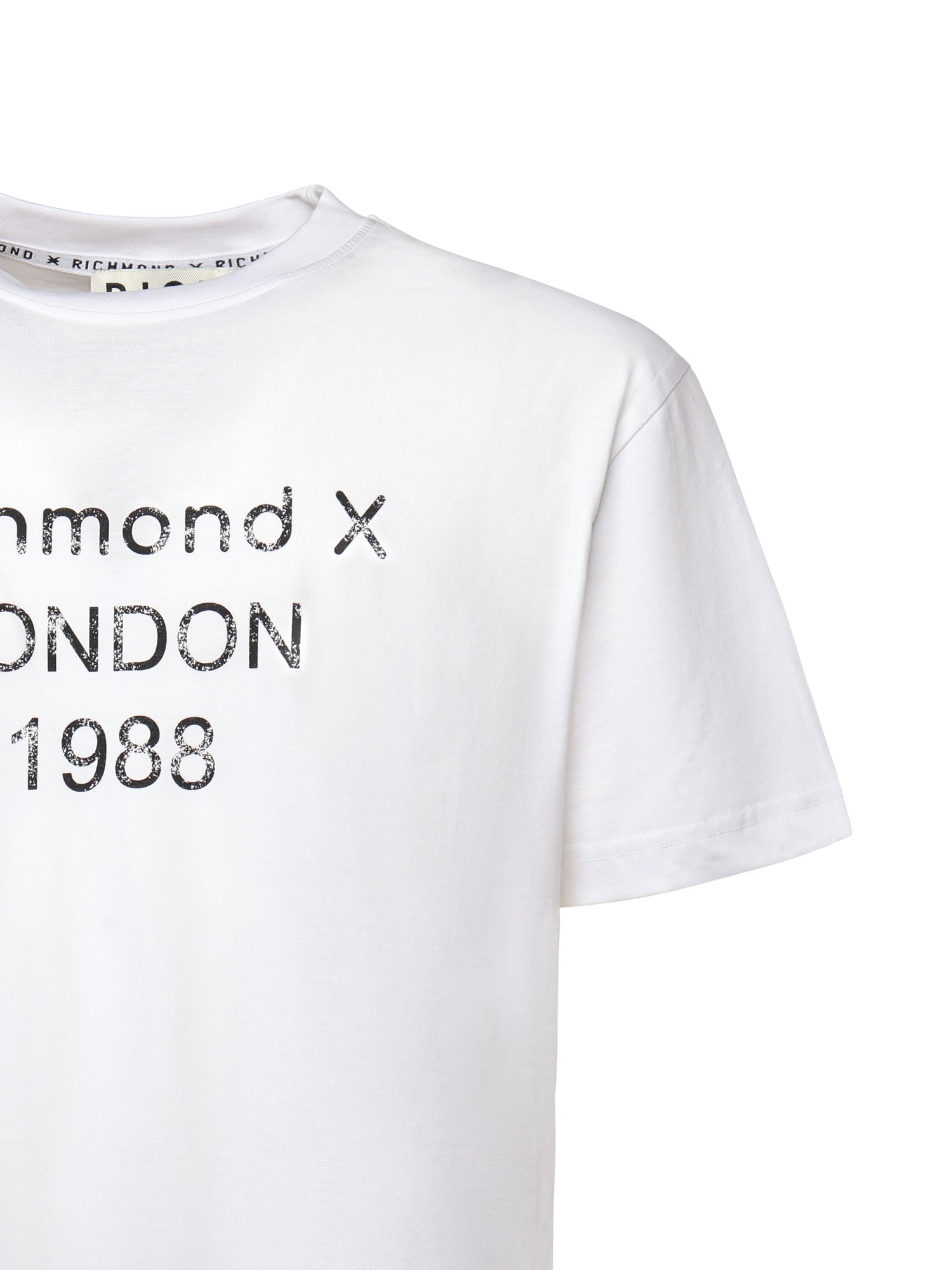 T-shirt con stampa in cotone<BR/> UMA25169TS WHITE RICHMOND X 
