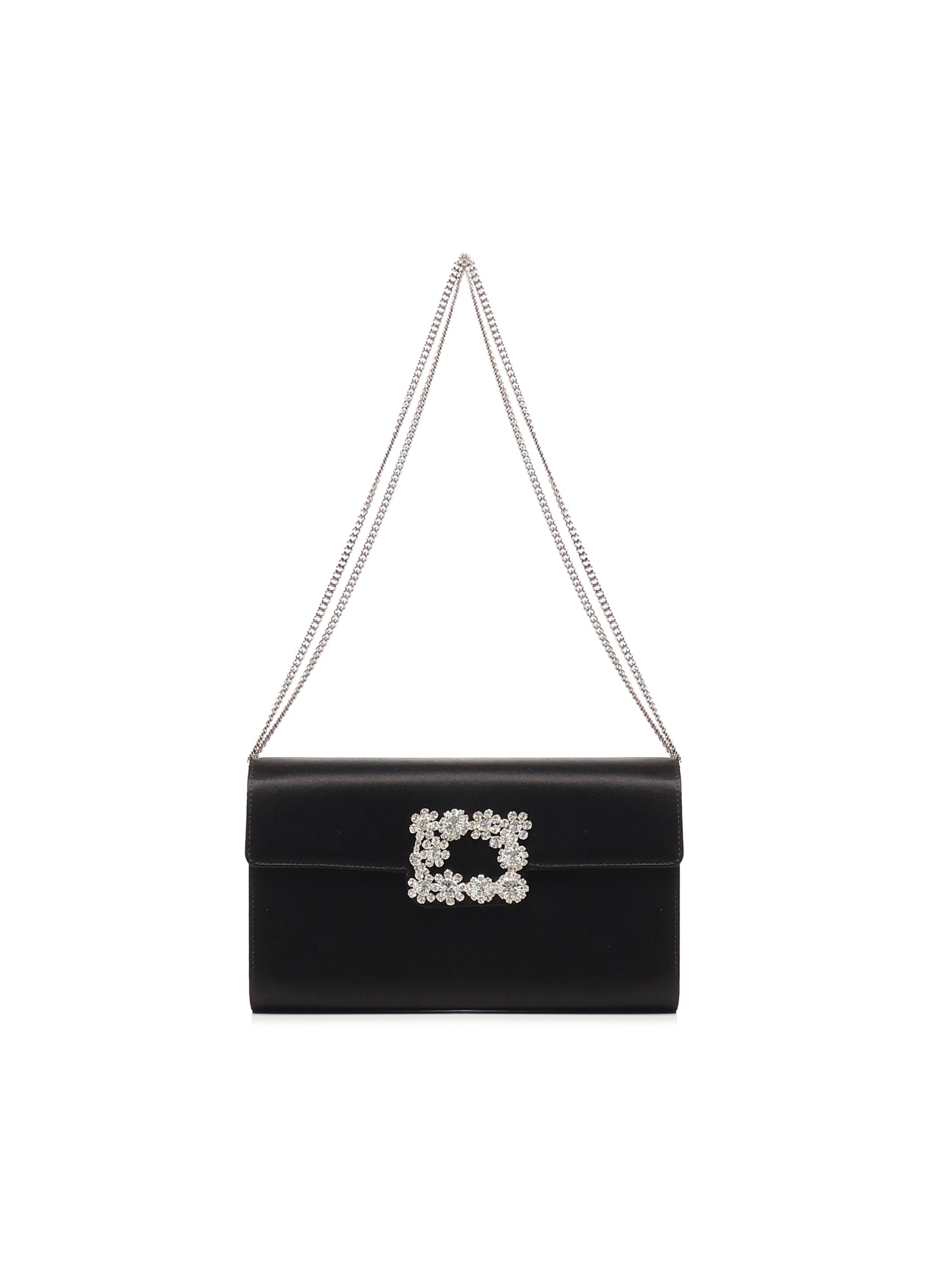 Pochette Efflorescence in raso RBWAMFD0200RS0 B999 ROGER VIVIER 