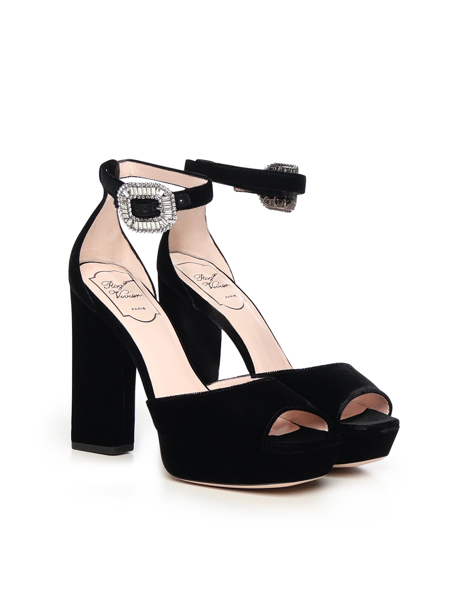 Sandali Platform in velluto RVW57242950CFE B999 ROGER VIVIER 