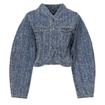 Giacca cropped in denim 114201 1603 ROTATE 