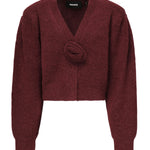 Cardigan in maglia con maniche a sbuffo 114276 2734 ROTATE 