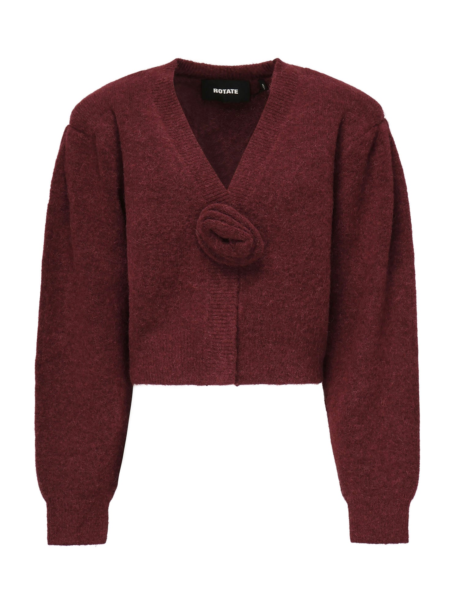 Cardigan in maglia con maniche a sbuffo 114276 2734 ROTATE 