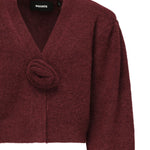 Cardigan in maglia con maniche a sbuffo 114276 2734 ROTATE 