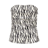 Top in denim stampato 114337 858 ROTATE 