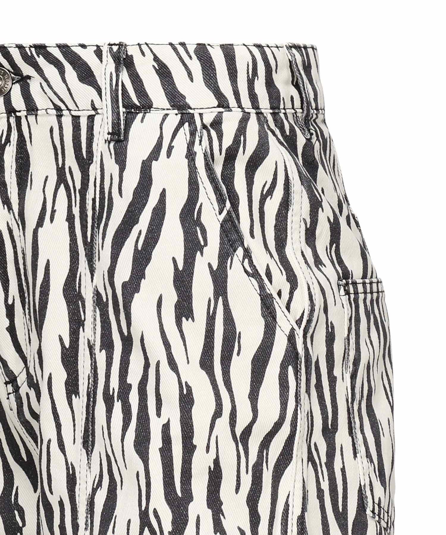 Pantaloini cargo in twill stampato 114339 858 ROTATE 