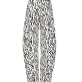 Pantaloini cargo in twill stampato 114339 858 ROTATE 