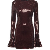 Abito mini in paillettes<BR/> 114614 2734 ROTATE 